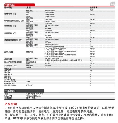優(yōu)利德UT595電氣綜合測(cè)試儀 精準(zhǔn)測(cè)量，賦能數(shù)字技術(shù)服務(wù)新高度